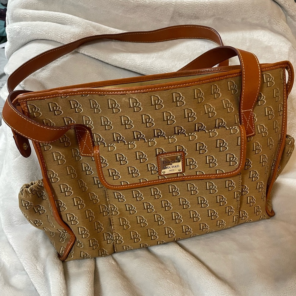 Dooney & Bourke Signature Laptop/Tote/Diaper Bag